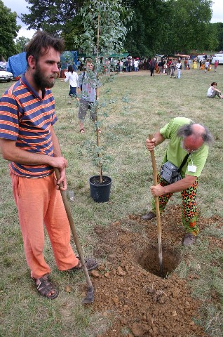 Creusage d'un trou pour Euca