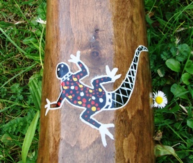 un des cinq lézard